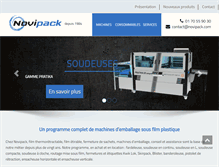 Tablet Screenshot of novipack.com